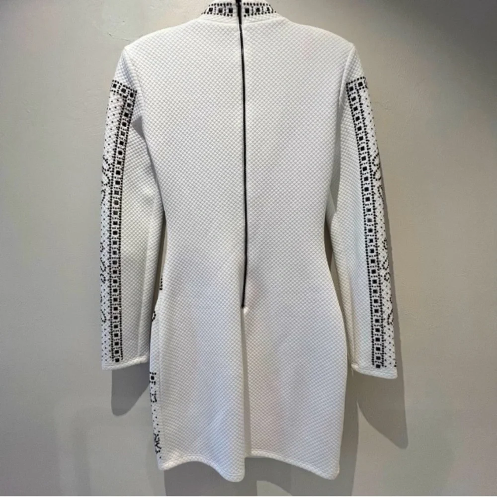 BEBE Long Sleeve Rhinestone Dress - Picture 4 of 6